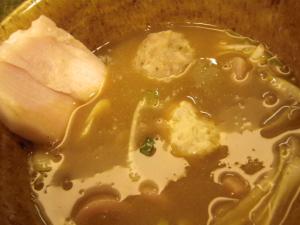 11050212蒼生・特製蒼生つけ麺　トッピ in スープ