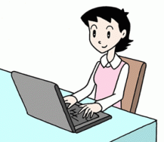 事务 事务员 女性公司职员 商务女人 个人电脑工作